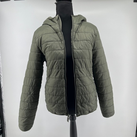 Cat & Jack Other - Cat & Jack‎ Kids Quilted Hooded Jacket Green Puffer Winter Warm Size XL